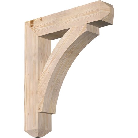 Ekena Millwork Thorton Craftsman Smooth Bracket, Douglas Fir, 5 1/2"W x 30"D x 34"H BKT06X30X34THR04SDF
